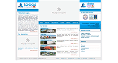 Desktop Screenshot of logoslogistics.in